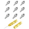HUBEST 9pcs 0.2mm 0.3mm 0.5mm Airbrush Nozzles with 1 Airbrush
