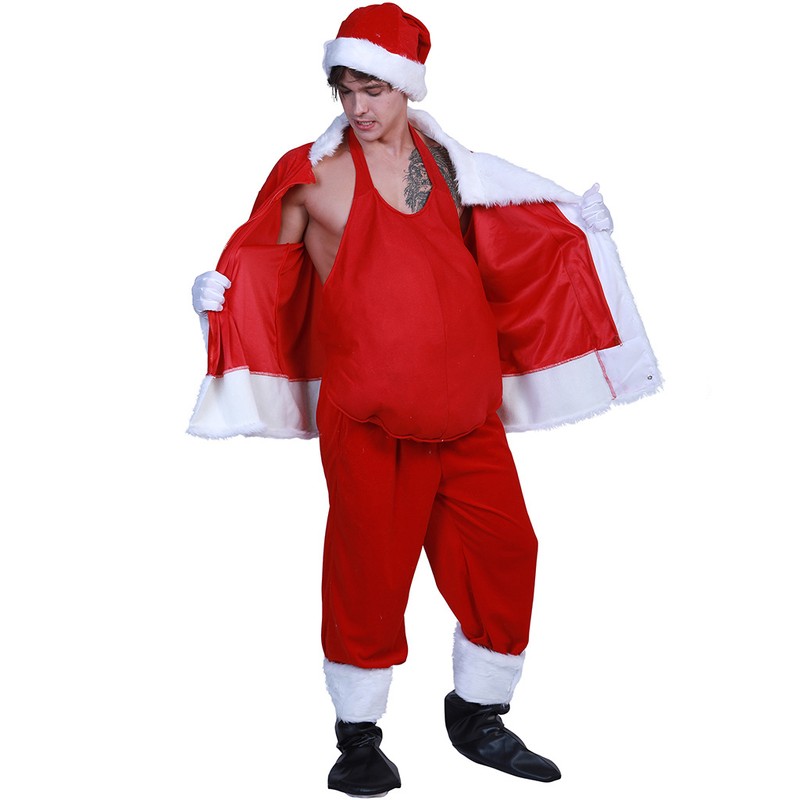 Christmas Fake Padded Belly Christmas Costume Dress Up Accessories Party
