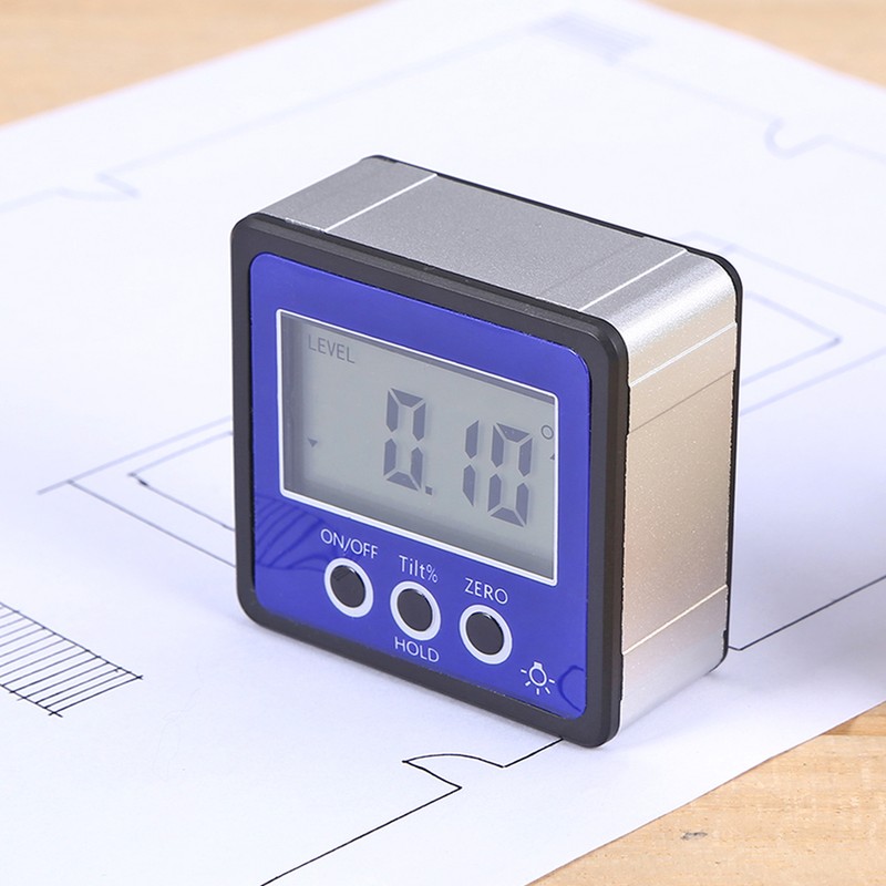 Horizontal Angle Meter Digital Protractor Inclinometer Electronic Level Box Magnetic
