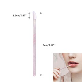 60 Stück Lippenpinsel, rosa Lippenstift-Applikator, Make-up-Pinselstäbe für Lippen, Augen und Make-up Anwendung