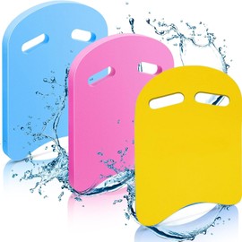 3 Pcs Swimming Kickboard for Kids Swim Training Aid Kickboard with Handrail Hole Kick Boards for Children Swimming Pool Board Auxiliary Equipment for Exercise Toddler Beach Summer