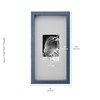 Mikasa Navy Gallery Frame-7x14 Matted to 4x6, 8.03x1.57x15.04 Inch