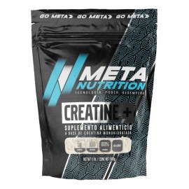 Creatina Monohidratada 500 G Meta Nutrition 100 porciones En Polvo De Alta Pureza Sin Sabor