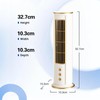 XIULIUU Tower Fan for Bedroom, USB Charging, 45° Ultra-Wide Oscillation,