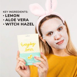 Everyday Lemon Brightening Mask With No Harsh Chemicals - Brightening, Clarifying, Balancing (Pack of 5)