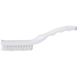 SPARTA Detail Brush Grout Brush, Crevice Brush with Hanging Hole for Bathroom, Kitchens, Countertop, Plastic, 9 Inches, White