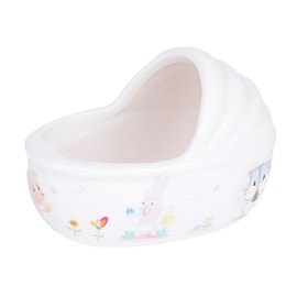 Hohopeti Adorable Hamster Bathing Tub Shower Basin Creative Cleaning Tool for Hamsters Fun Bath Experience for Pet Shops and Home Use Random Color