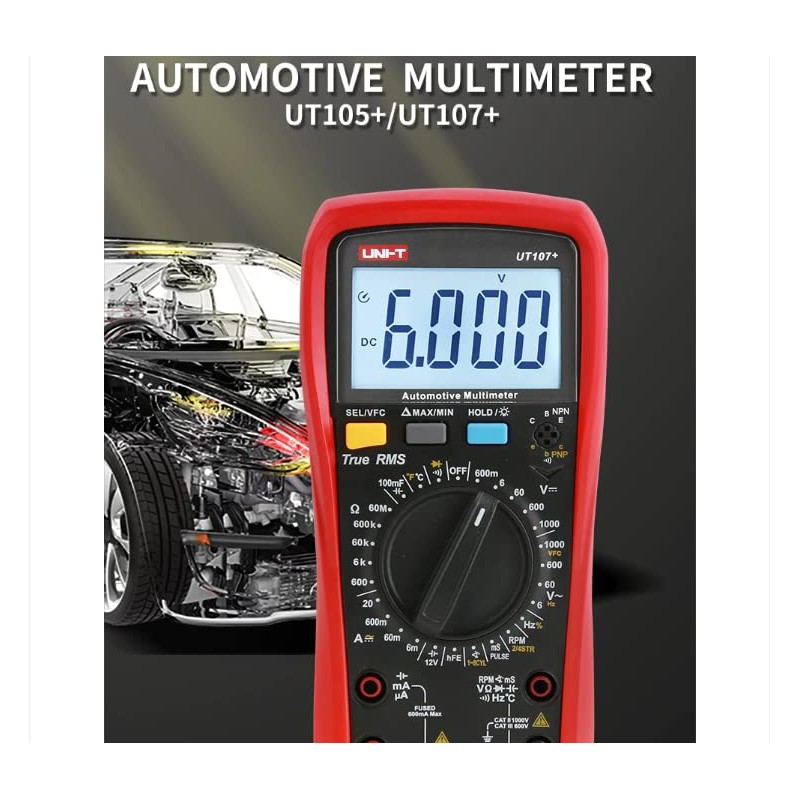 UNI-T UT107+ Automobile Multimeter High Precision True RMS Automobile Automatic