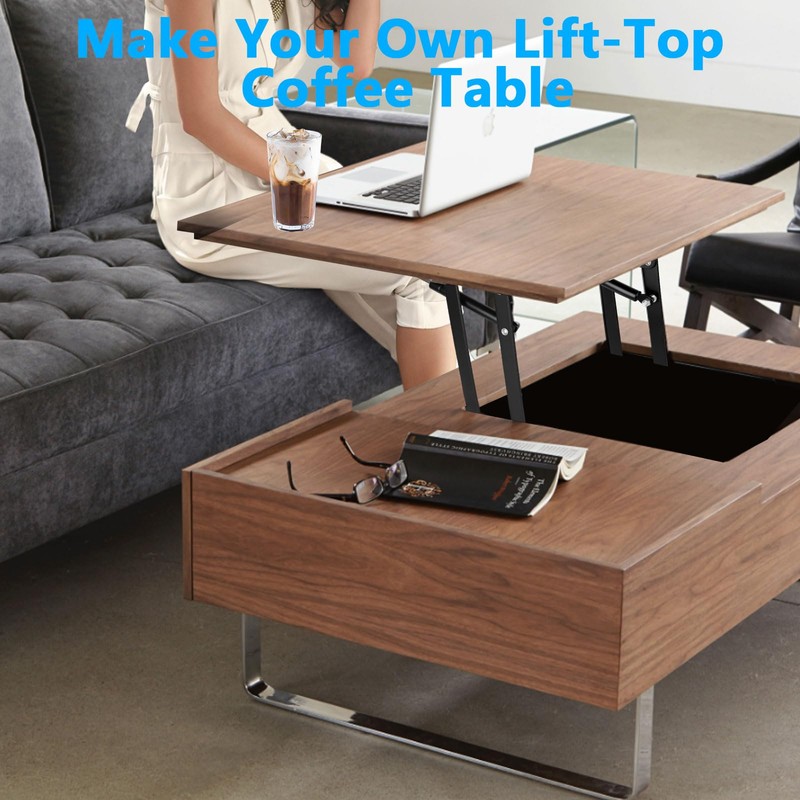 Oungy 4 PCS Folding Lift up Top Coffee Table Lifting