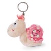 NICI 47935 Key Ring Snail 10 cm Pink Beige
