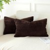 JOTOM Corduroy Soft Striped Throw Pillow Case 40x60 cm Boho