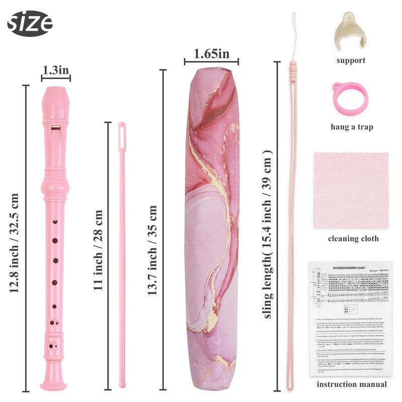 Czzmy Recorder for Children Beginners Soprano German Fingering 8-Hole Flute