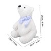 White Bear Stuffed Baby Soft Comfortable Cream Animal Plush Sleep