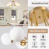 KoKo&Yukina 6-Light Mid Century Ceiling Light Modern Semi Flush Mount