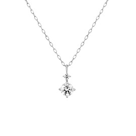 Canal 4 °C 10 K10 White Gold (WG) Necklace 151736123226, K10, Cubic Zirconia