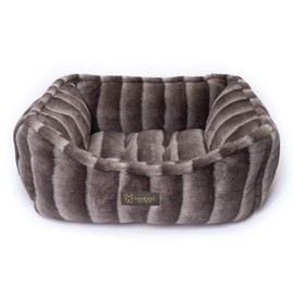 NANDOG Cloud Collection Cat and Dog Bed for Small to Medium Breeds – Made of Ultra Soft Micro Plush Fabric – Reversible Design with Double Stitched Seams (25”x21”x10”)