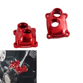 POWER JAMES Aluminum Red Front and Rear Engine Lifter Cover Fits for 2017-2024 Softail, Touring and Trike with M8 Engine (Red)