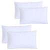 Funky Gadgets Pillow Cases 4 Pack White 200 Thread Count