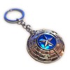 LizMatech Captain America Shield Spinner Keyring Solid Metal Durable