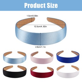 6 Stück Haarreifen Damen Mädchen, Modisches Haarreifen, Mehrfarbig Haarreife, Haarreif StirnbäNder für Damen und MäDchen, Rutschfester Haarrei für Frauen, für Urlaubsoutfits Alltagsoutfits