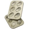 AOGVNA 6-Cup Nonstick Madeleine Pan 2 Pack Heavy Tinned Steel