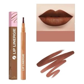 Delineador De Labios Mate Y Pintalabios Con Punta Redonda.