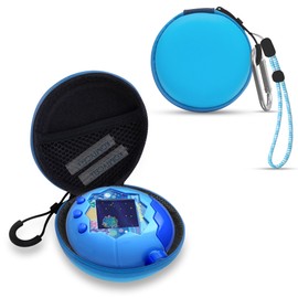 Tamagotchi Paradise Protective Kit - Hard EVA Case Lanyard and Neck Strap Shockproof Dustproof with Reliable Protection Compact Easy to Carry Perfect Fit (Blue)