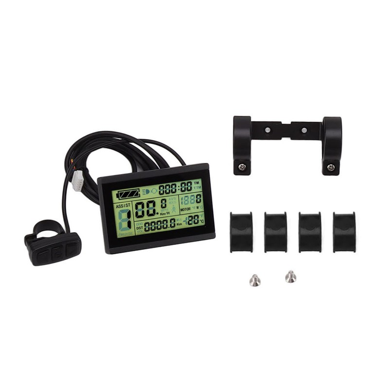LCD3U Electric Bike LCD Display Meter ABS SM Head Electric