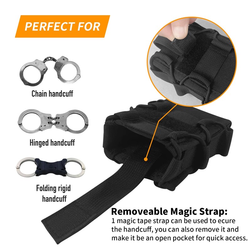 Handcuff Holster Case, Molle Hand Cuff Holder Pouch for Duty