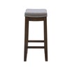 Linon Home Décor Kingston Rustic Backless Counter Stool,