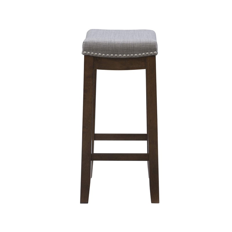 Linon Home Décor Kingston Rustic Backless Counter Stool,