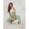 Lentta Women's Causal Jumpsuits V Neck Sleeveless Harem Overalls Stretchy