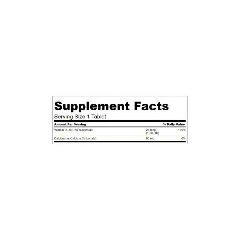 Vitamina D3 Premium 25 Mcg 1,000iu 300 Tabletas Eg D33
