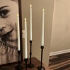 Homemory 15 inches Real Wax Flameless Taper Candles with Remote
