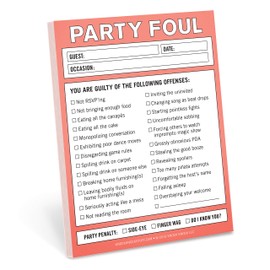 Knock Knock Party Foul Nifty Note, Checklist Memo Pad, 4 x 5.25-inches