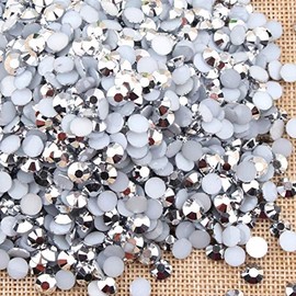 LOVEKITTY ® 5mm 1000 Pieces AB Silver AB Jelly Rhinestones Round Flatback Craft Decoration
