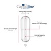 Capsuline Size 2 Empty Vegan Capsules, Clear - 1000 Count|
