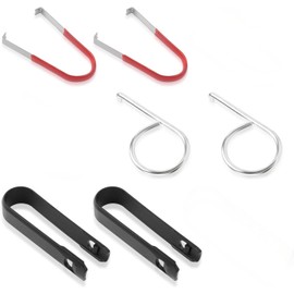 Vayfoni 6PCS Wheel Cap Removal Tool Set - Locking Wheel Nut Removal Tool - Alloy & Plastic Hook & Tweezer for Lug Nut Cap Removal - Universal Car Wheel Tool (Black)