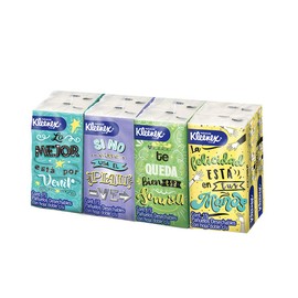 Kleenex Sellapack, Pañuelos Faciales Desechables, 8 Paquetes con 15 Pañuelos De Hoja Doble