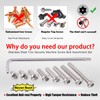 Hilitchi 110Pcs 8Sizes M5 Button Head Torx Security Screws Stainless
