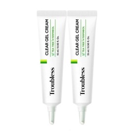 Troubleless Clear Gel Cream 15ml x 2 / 트러블레스 클리어 젤 크림 15ml x 2개