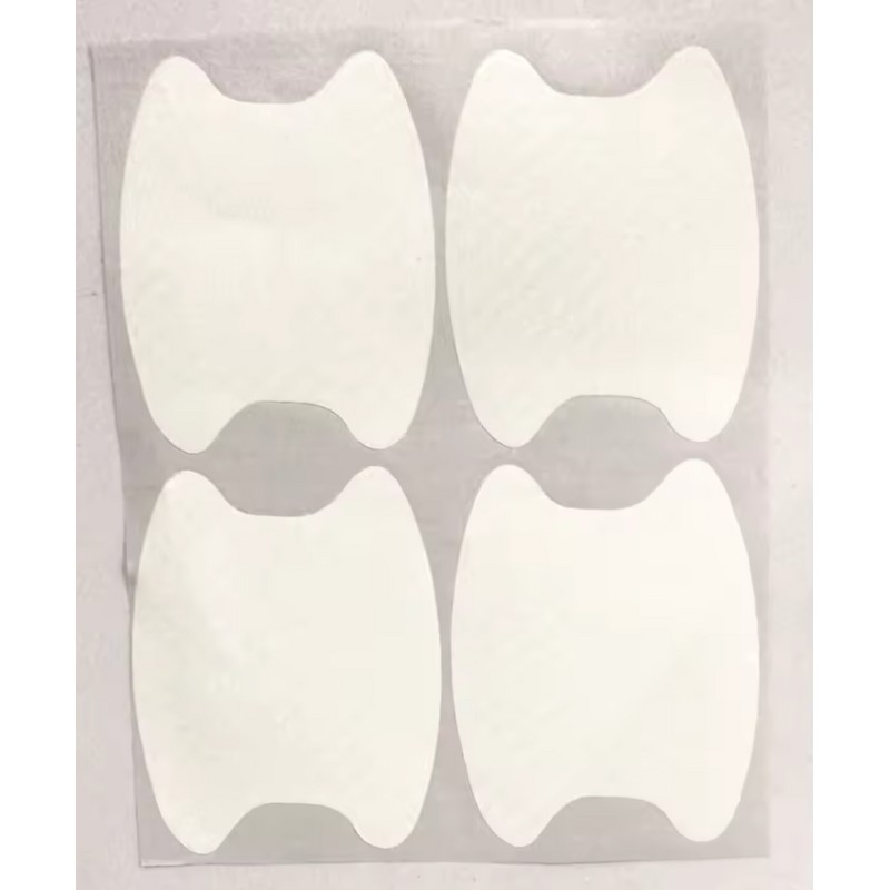 4Pcs Carbon Fiber Car Door Handle Scratch Protector Film