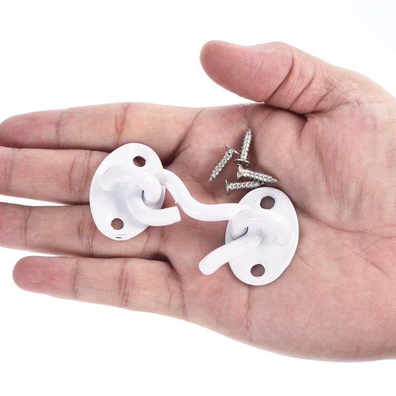 sourcing map 4 Inch Hook and Eye Latch, Barn Door