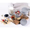 Eidoct Overnight Oats Container 2-Pack, Overnight Oats Jars with Lid