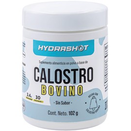 Calostro Bovino 102 g, Suplemento Nutricional con Inmunoglobulinas, Lactoferrina y Péptidos Bioactivos, Polvo Sin Azúcar Añadida