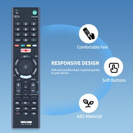 TCNOUMT New RMT-TX102D Remote Control Replacement for Sony Bravia TV KDL-32WD752 KDL-40WD653 KDL-43WD750 KDL-43WD753 KDL-43WD755 KDL-43WD758 KDL-49WD751 KDL-49WD757 KDL-49WD757 59