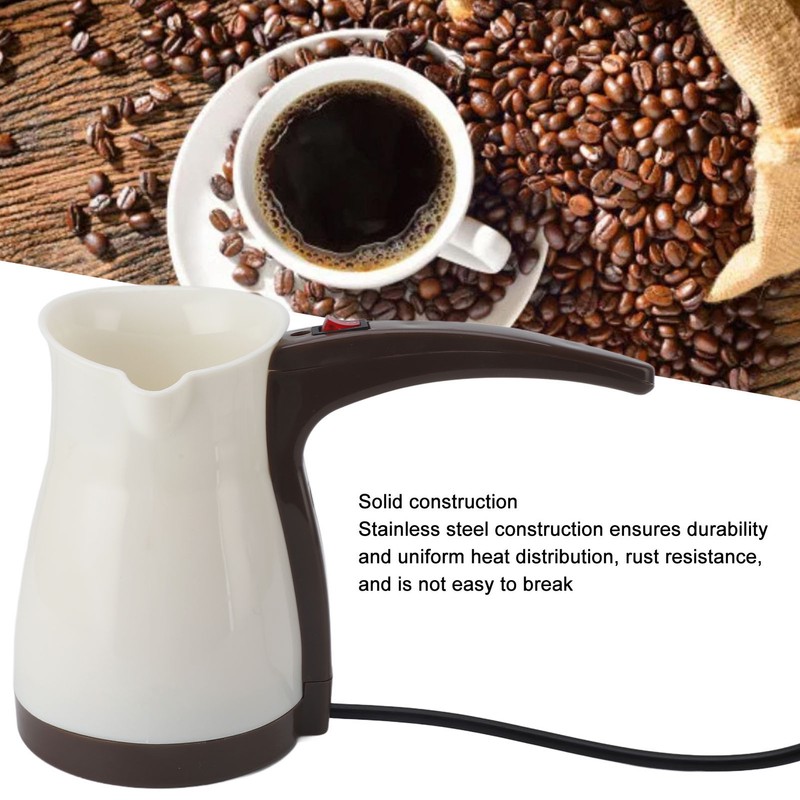 500ml Electric Coffee Pot with Handle Stainless Steel Electric Coffee