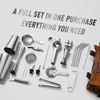 Hyoank Travel Bartender Kit Bag | Professional 24-Pieces Complete Cocktail