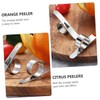 LIFKOME 1Set Stainless Steel Citrus Peelers Ergonomic Orange Peeler Tools