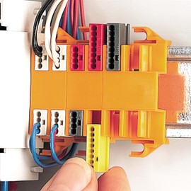 WAGO Connection terminals 243-804, 4 conductors, up to 0.8 mm, pack of 100, micro junction box terminal for single-wire conductors, confirmed application safety, smallest possible design